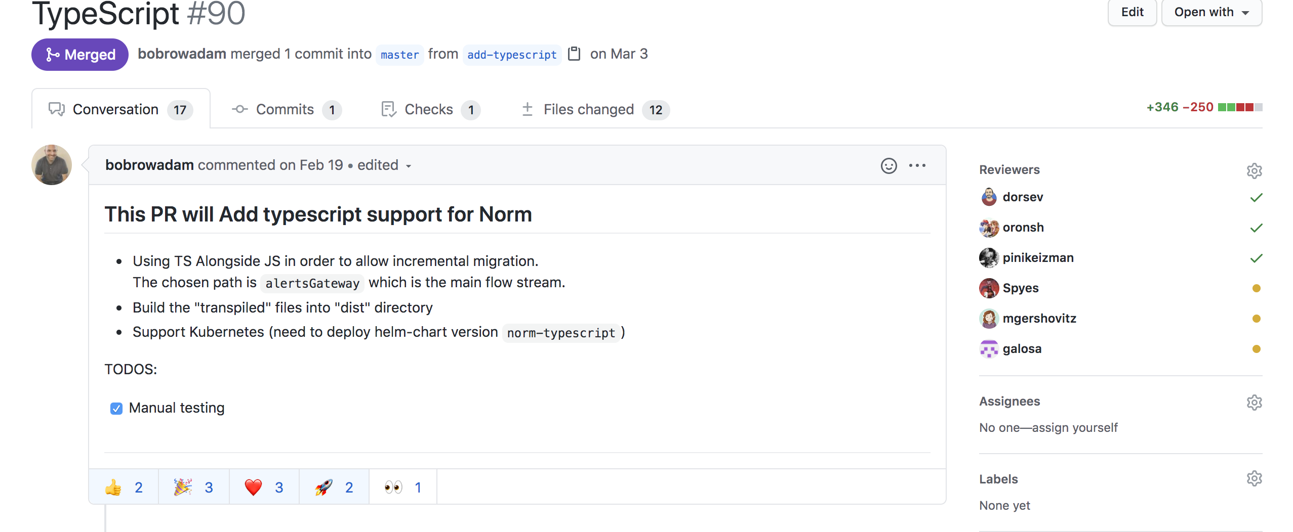 Добавление typescript в проект!Ура! 